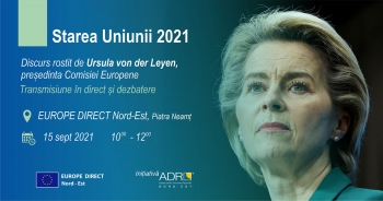 Vizionarea și dezbaterea discursului despre starea Uniunii, la EUROPE DIRECT Nord-Est 1